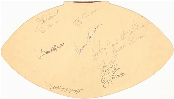 1966 Multi-Signed and Inscribed Football Program with 11 Signatures Featuring Lombardi, Feathers, and Others (Beckett)